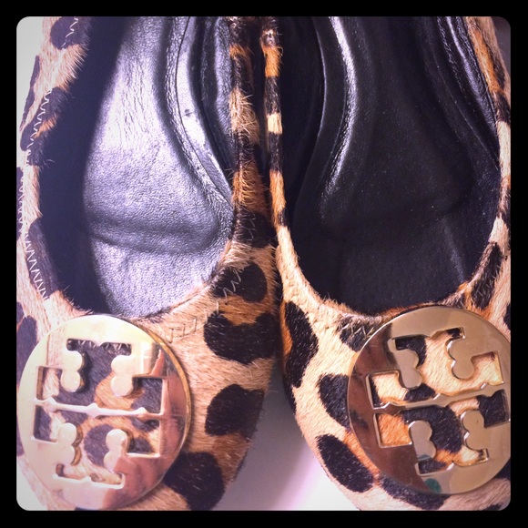 Authentic Tory Burch Leopard Flats