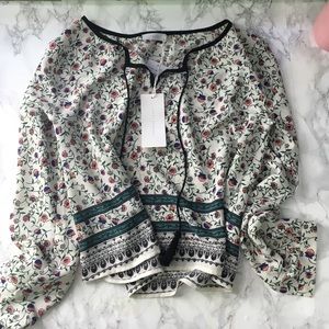 Lush floral blouse NWT
