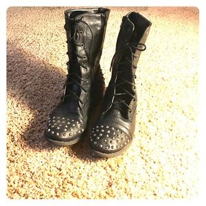 Motorcycle boots, with SPIKES
