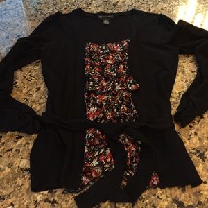 INC sweater with partial top