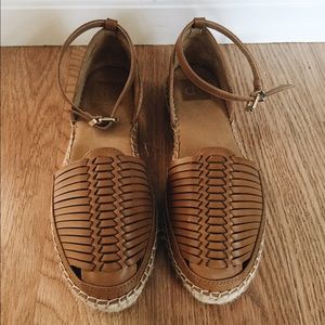 faux leather huaraches