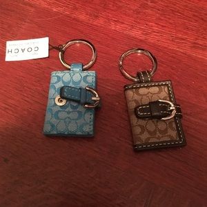 Coach keychain picture holder