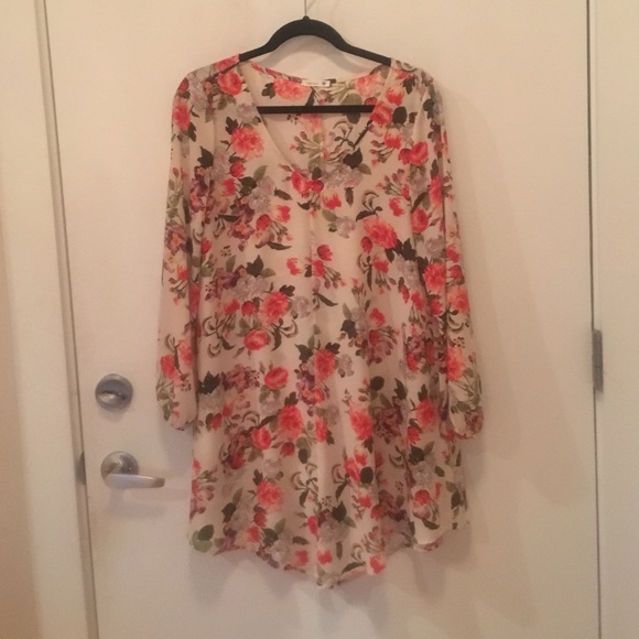 Soprano Floral Print Swing Dress