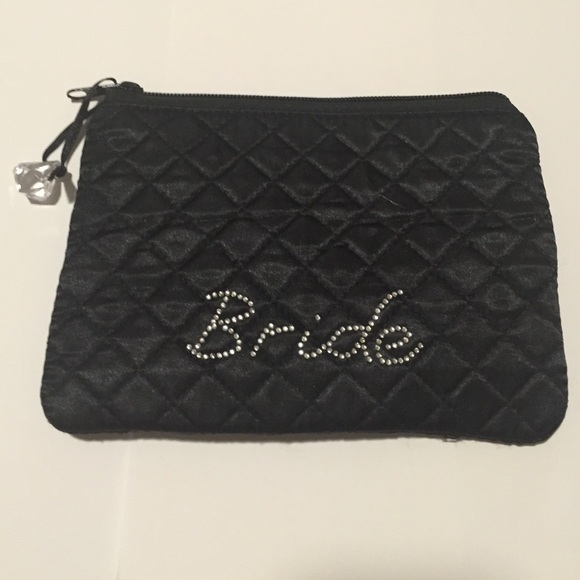 "Bride" clutch or makeup bag