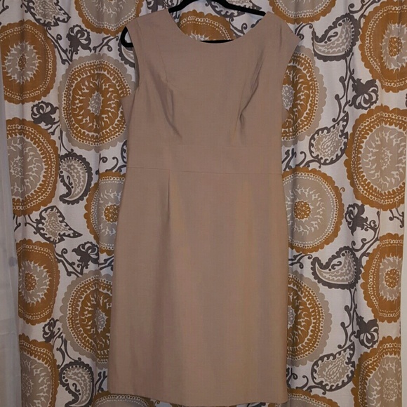 Khaki sheath dress