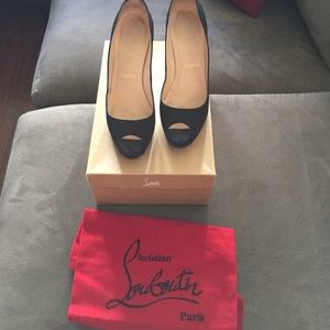 Authentic Christian Louboutin peep toes