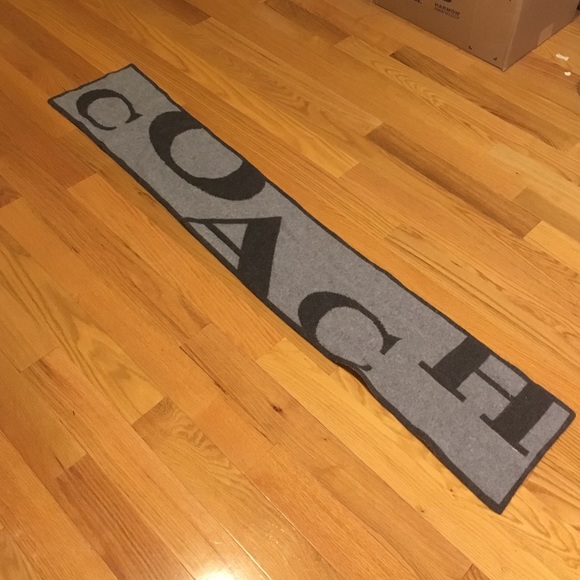 Wool and cashmere COACH scarf - Picture 1 of 2