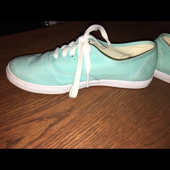 Blue Vans.