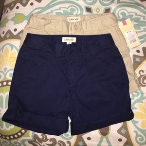TWO pairs of Cherokee little girl shorts, 7/8