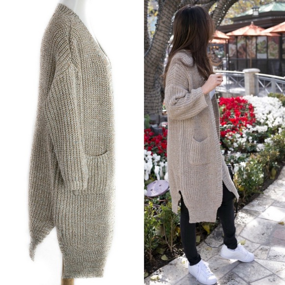 ‼️SALE‼️Warm Cozy 🍁🍂 Knitted Open Cardigan - Picture 2 of 4