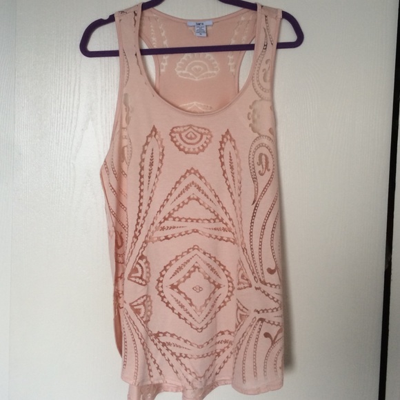 Bar III cute long sheer tank!