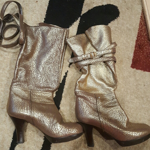Seven for all mankind gold boots