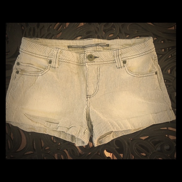 Highway Jeans Pinstriped Shorts