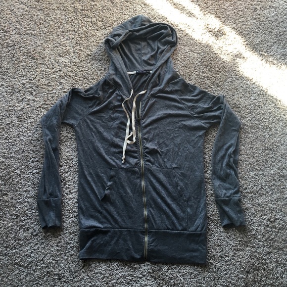 Brandy Melville grey zip jacket