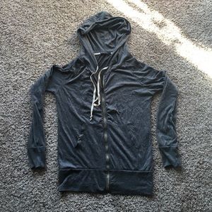 Brandy Melville grey zip jacket