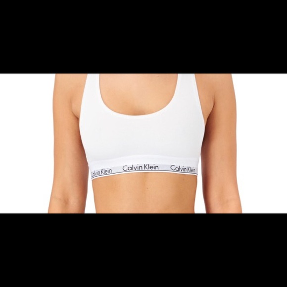 White Calvin Klein bra