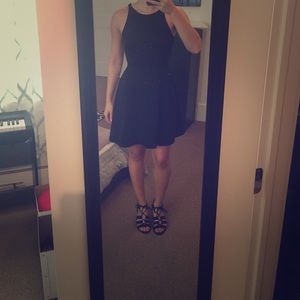 Black skater dress