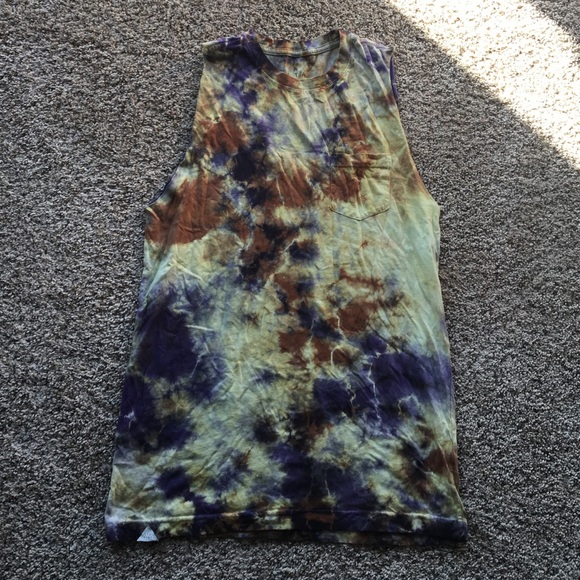 Tye dye cut off Altamont men's tee