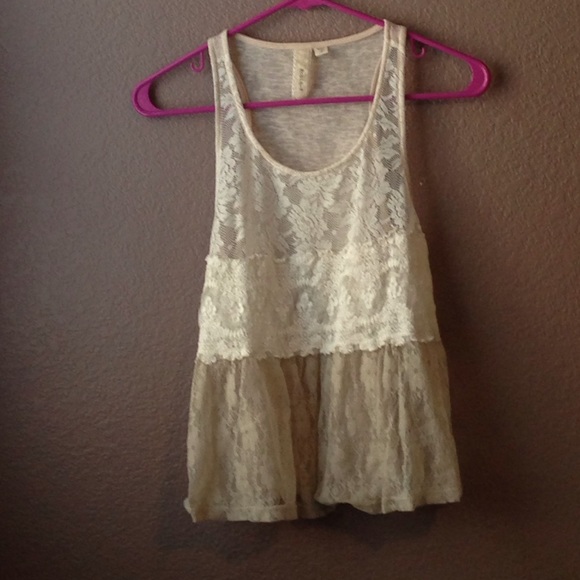 Lace tank top