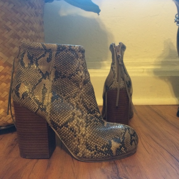 Snakeskin boots