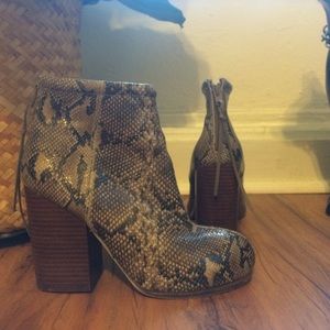 Snakeskin boots