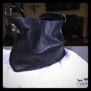 Black Leather Coach Purse ONLY