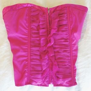 2B BEBE Tube top corset lace up