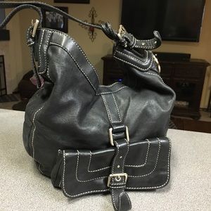 MK Black Handbag Satchel Purse