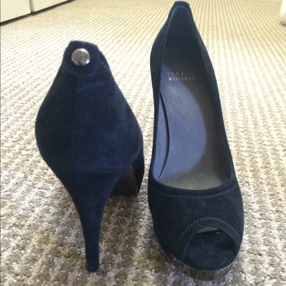 Stuart Weitzman Suede Heels - Picture 1 of 2