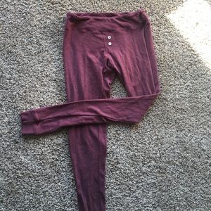 Maroon leggings