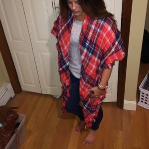 Flannel blanket scarf aerie