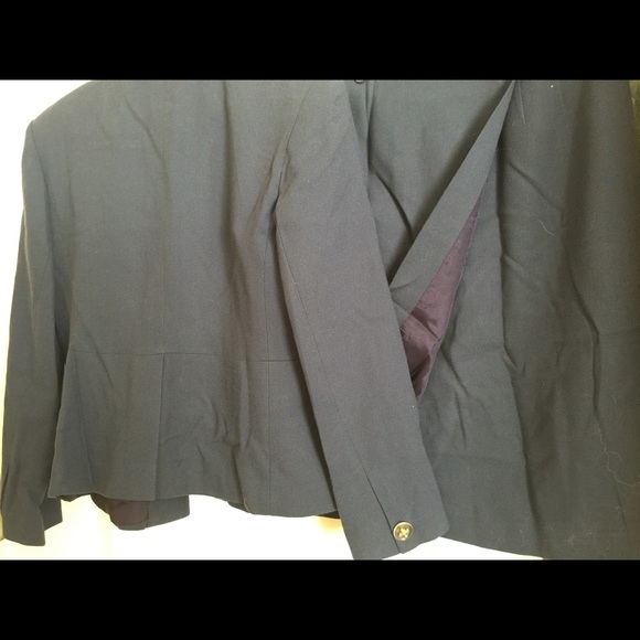 VINTAGE Business Woolen Dark Teal Suit - Picture 3 of 4