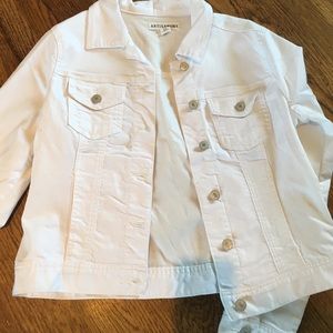 White jean jacket