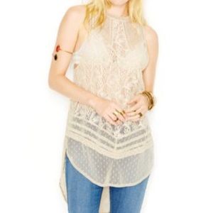 NWT Free People Lace Top