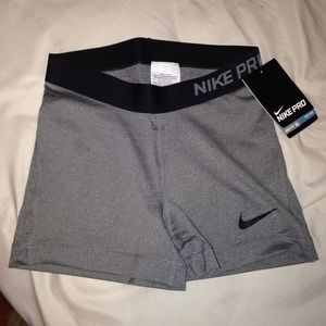 NWT Small Grey Nike Pro Shorts