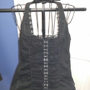 Vintage corset halter top.