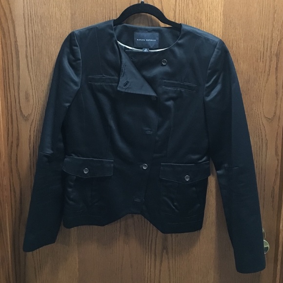 Banana Republic Collarless Blazer