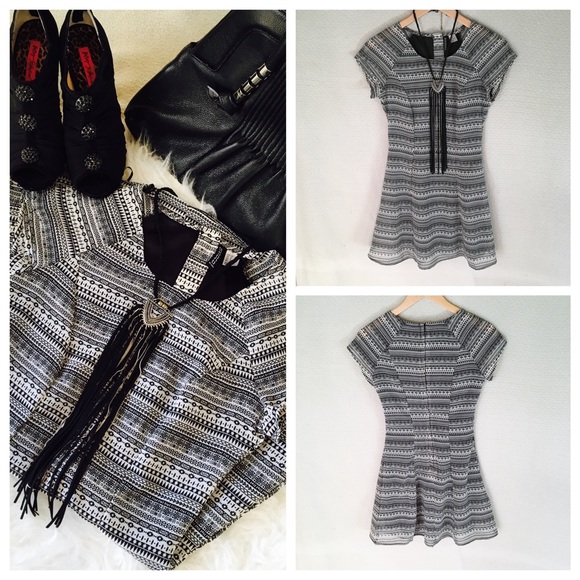 Black and White H&M Short Sleeve Dress - Picture 2 of 4