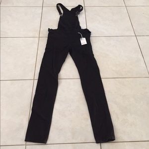 Black TALL overalls