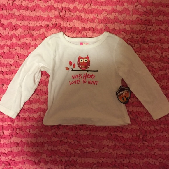 Owl shirt for little girls