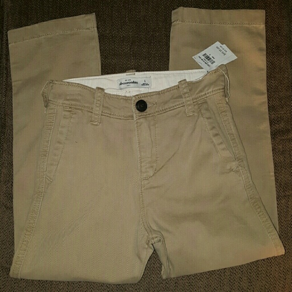 Abercrombie and Fitch Kids Boys Khaki Pants NWT