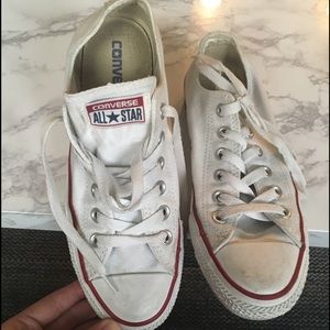 Converse All Star Low Tops White Size 7