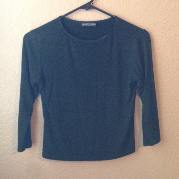 Black, ribbed shirt