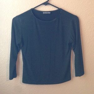 Black, ribbed shirt