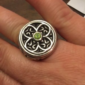 Brighton sterling silver peridot ring