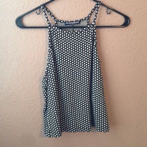 Black and white crop top