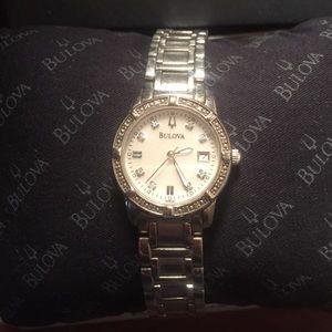 Bulova women's watch, silver