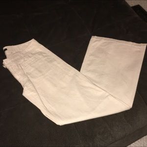 Khaki wide leg pants from Express