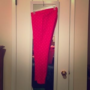 Red Old Navy pixie ankle pants
