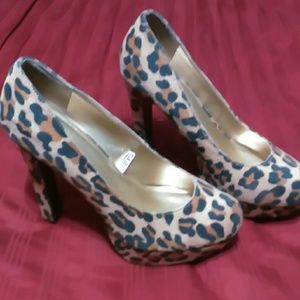 Cheetah print heels